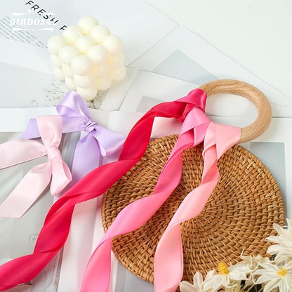Satin Ribbon 1 Inch Assorted 20 Colors x 2 Yards Colorful Craft Silk Ribbon for Gift Wrapping, Hair Bows, Flower Bouquet, Wedding Decoration,Gift Wrapping, 40 Yards Total