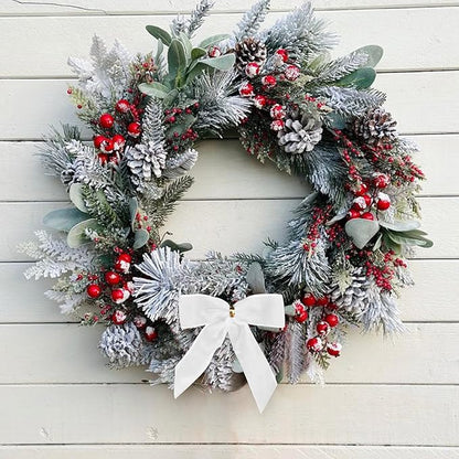 24 Pcs White Small Velvet Christmas Bows for Christmas Tree, Wreath, Gift Wrapping, Crafts, Wedding, Party, Twist Tie Bows for Treat Bag Bakery Candy Bags, Home Decor 1" W,3.5 x 3.5 inch