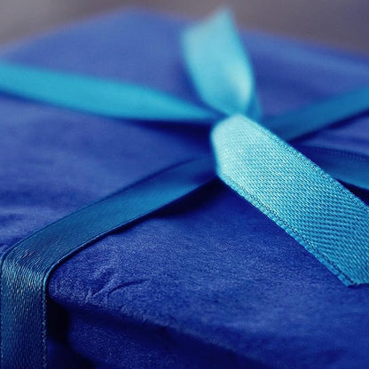Blue Satin Ribbon 3/5 inch x Continuous 55 Yards Royal Blue Ribbons for Crafts Gift Wrapping Bow Wedding Decoration, Blue Ribbon for Flower Bouquet Christmas Halloween Party