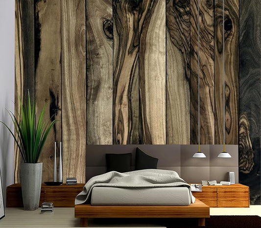 Cliouar-Wood Block Texture Background Mural Wallpaper Peel and Stick 137" x 102"