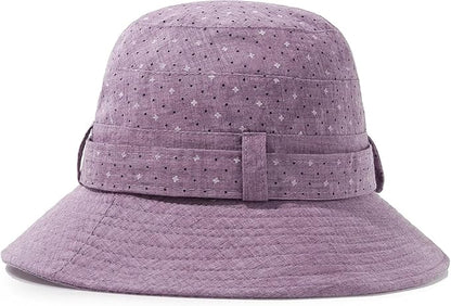 Glamorstar Cloche Hats for Women Vintage Bowler Hat Floral Fedora Bucket Hats
