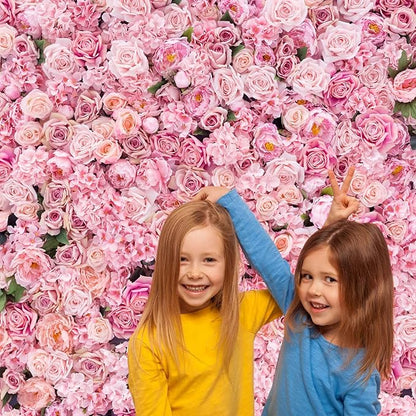 Roses Flowers Backdrop Valentine's Day Pink Rose Photography Background Floral Red Rose Backdrop for Birthday Wedding Baby Shower Anniversary for Various Floral Roses Backdrops Adults Props 15x8ft