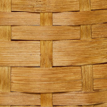 Deco 79 Bamboo Wood Decorative Vase Tall Woven Floor Centerpiece Vase, Flower Vase for Home Decoration 9" x 9" x 48", Brown