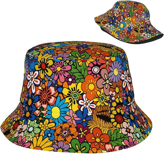Bucket Hats for Women Sun Beach Travel Cap Unisex Men Bucket Hat