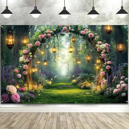 6x4ft Purple Flower Wedding Photography Backdrop Lavender Floral Wedding Bridal Photography Backdrop Anniversary Birthday Baby Shower Girl Party Banner Photo Booth Props Background Wall Decor