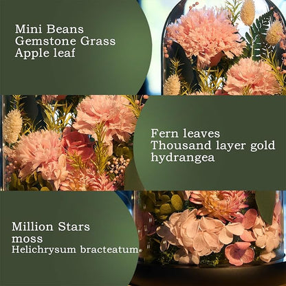Preserved Roses,Forever Fresh Flowers 7.48in,Gift for Women,Mom,Grandma,Wife,Girlfriend,Sister,and Daughter Perfect for Birthday,Mother’s Day,Valentine’s Day (Thankful Pink3)