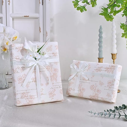 Double Face White Satin Ribbon 1/2 inch X 50 Yards Polyester White Ribbon for Gift Wrapping Very Suitable for Weddings Party Hair Bow Invitation Decorations and More