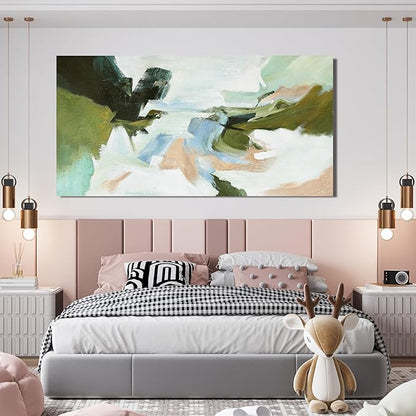 Suconvng Large Abstract Wall Art Colorful Wall Art Living Room Canvas Art Wall Decor Office Abstract Wall Decor Multicolor For Bedroom Kitchen Home Artwork 29x58 Inch