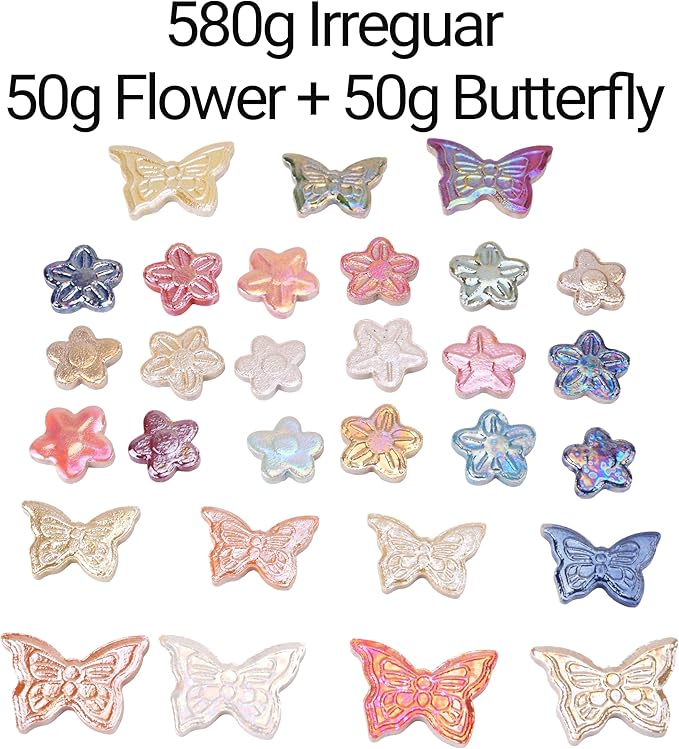 1.5 lb Ceramic Tiles for Mosaics - (Irregular, Flower & Butterfly Mix), Ceramic Mosaic Tiles for Crafts, DIY Art Project & Home Decor