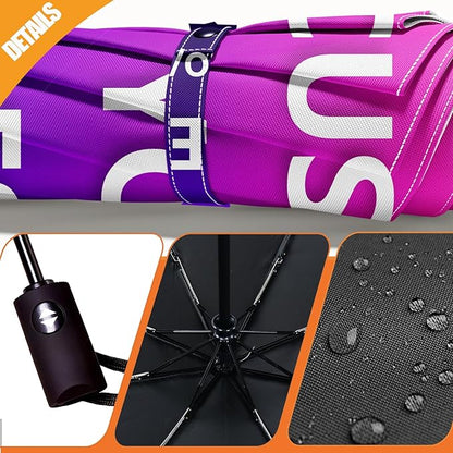 Small Compact Travel Automatic Folding Umbrella for Women, Portable Lightweight, Rain, Wind, UV Sun Shade