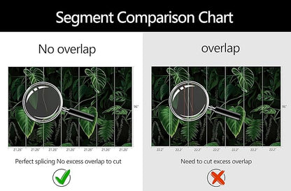 WFBHUA-Green Banana Leaf Wallpaper Mural Tropical Jungle Botanical Leaves Wallpaper for Living Room Bedroom(Not Peel and Stick)