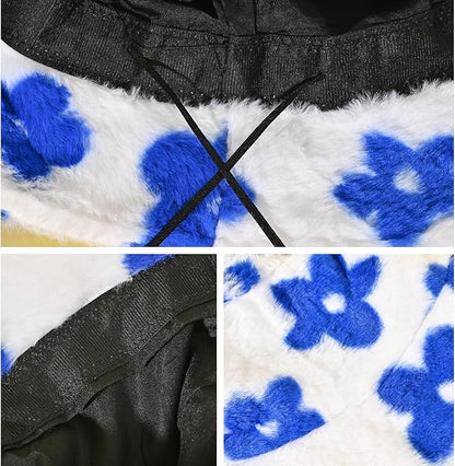 Winter Soft Faux Fur Plush Bucket Hat, Lovely Fisherman Cap, Fashion Outdoor Thick Warm Sun Cap for Women