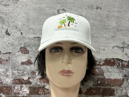 Hepandy Embroidered Palm Tree Hats