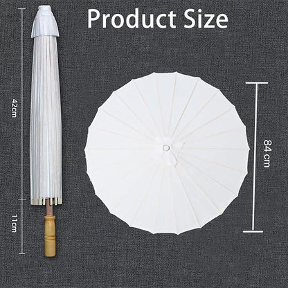 Chinese Japanese Handmade Parasol Umbrella,Asian Decoration DIY Art Dance Classical Umbrella for Wedding Parties Photography Costumes Cosplay
