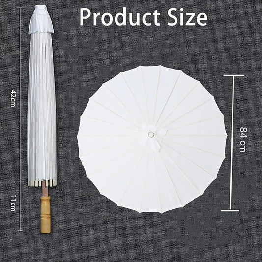 Chinese Japanese Handmade Parasol Umbrella,Asian Decoration DIY Art Dance Classical Umbrella for Wedding Parties Photography Costumes Cosplay