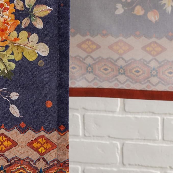 Maison d' Hermine Table Runner 100% Cotton Single Layer Table Runners 72 inches Long for Thanksgiving Christmas Decorations Home Kitchen Dining Party Wedding (Kelim - Infinity, 14.5" x 72")