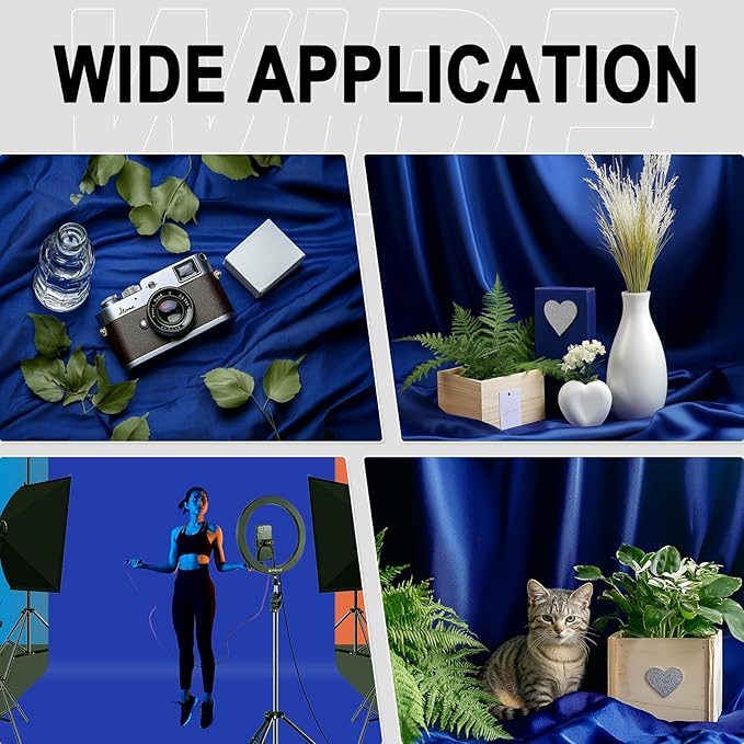 GFCC RoyalBlue Backdrop - 6FTX9FT RoyalBlue Photo Backdrop for Photoshoot Background for Photography Screen Video Recording Picture Background