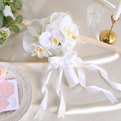 White Double Face Satin Ribbon 1 inch X 50 Yards Spool Bright Colors Very Suitable for Weddings Gift Package Wrapping Dancer Wand Sewing Party Hair Bow Invitation Decorations and More