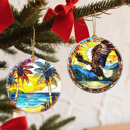 Christmas Ornaments, Bald Eagle Ornament, Christmas Tree Ornaments, Xmas Decorations, Holiday Decorations, Bald Eagle Gifts, Holiday Party Gifts, and Xmas Gift Ideas