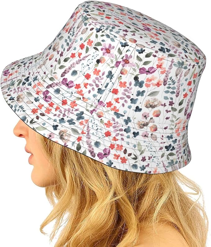 Cartoon Bucket Hat Summer Beach Travel Sun Hat Packable Fisherman Cap for Men Women