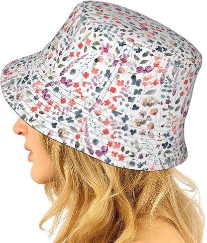 Cartoon Bucket Hat Summer Beach Travel Sun Hat Packable Fisherman Cap for Men Women