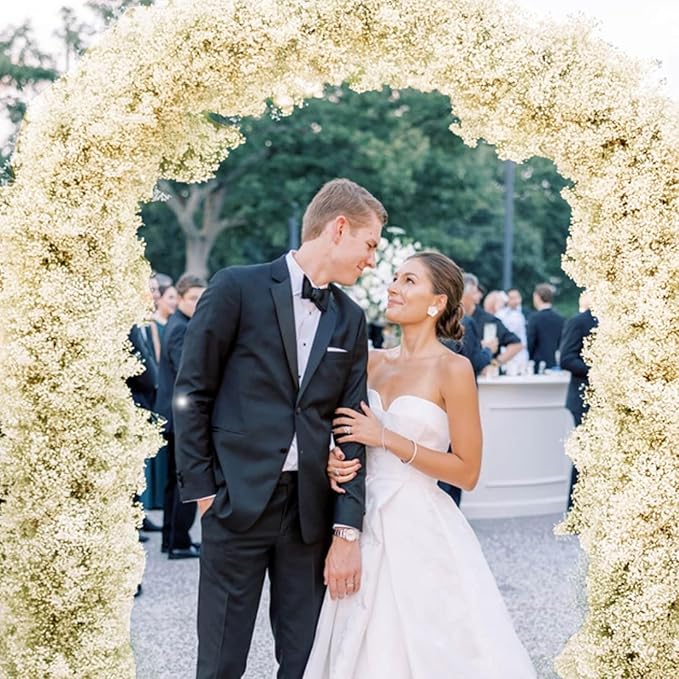 6000+ Dried Babys Breath Flowers Bulk - 17" Ivory White Dried Flower Bouquet, Real Natural Gypsophila Branches for Vase Filler, Wedding, Table Centerpiece, Home Decor, DIY Wreath Floral, Crafts