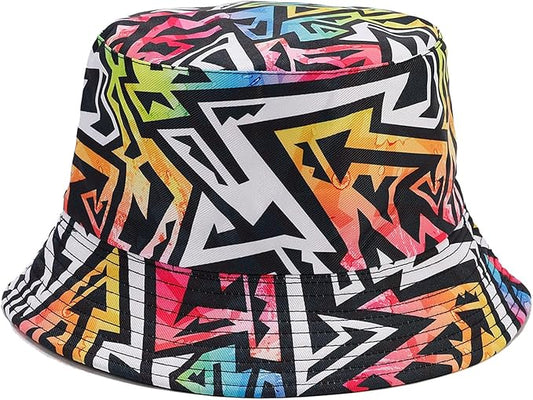 Bucket Hat for Women Men, Cotton Reversible Double Side Wear Sun Hats Beach Fisherman Hat