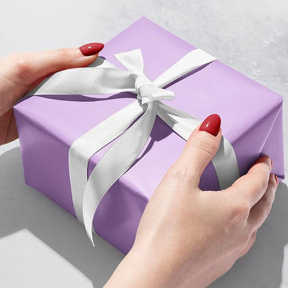 Jillson Roberts Bulk Gift Wrap, Everyday Gift Wrapping Supplies, Lavender Matte, 1/4 Ream 208 feet x 30 inches