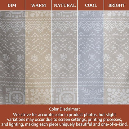 Maison d' Hermine Table Runner 100% Cotton Double Layer Table Runners 108 inches Long for Thanksgiving Christmas Decorations Home Kitchen Dining Party Wedding (Cozy Christmas, 14.5" x 108")