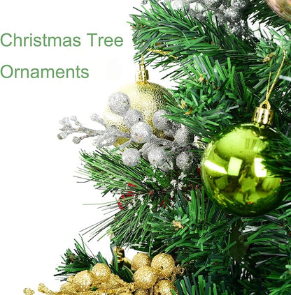 Lvydec 16pcs Christmas Glitter Berries Stems Clearance, 7.8" Artificial Christmas Picks for Christmas Tree Ornaments, DIY Xmas Wreath, Crafts, Holiday and Home Decor (Silver)