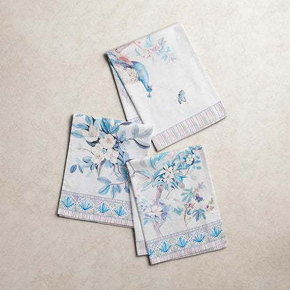 Maison d' Hermine Placemat 100% Combed Cotton Premium Cloth Placemats 13"x19" Washable Place Mats, Home, Kitchen, Dining, Cocktail Parties & Camping - Peacock Utopia (Set of 4)