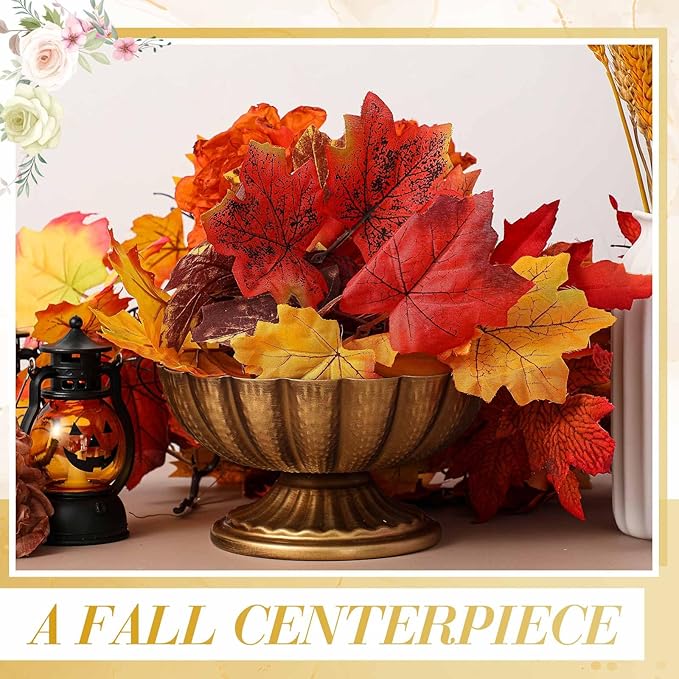 1 Pcs Metal Compote Bowl for Centerpiece Flower Holder Small Compote Vase Indoor Outdoor Flowers Fruits Plant for Christmas Wedding Home Party Decoration (Medium,Gold Bronze)