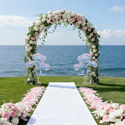 Giant Flowers for Decoration, 5.58 ft Artificial Silk Flower for Wedding Birthday Baby Shower Christmas Party Banquet Background Decor, Home Décor Backdrop Hotel Shop Display Props, Blue Purple