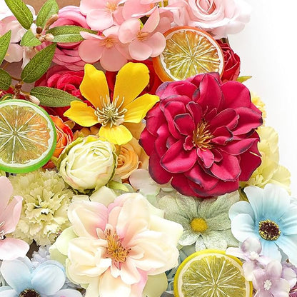 ASTRYAS Fake Artificial Flowers Combo Set Fall Silk Camellia Roses for DIY Centerpiece Arrangement Wedding Bouquet Arrangement Party Baby Shower Home Decoration(Colorful)