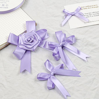 Lavender Satin Ribbon, Double Faced 1/2 Inch X 25 Yards Lavender Ribbon, Premium Satin Ribbon for Gift Wrapping, Crafts, Hair Bow Making, Sewing, Flower Bouquet, Wedding Party Decor