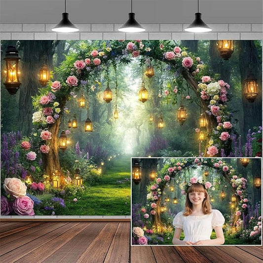 15x10ft Purple Flower Wedding Photography Backdrop Lavender Floral Wedding Bridal Photography Backdrop Anniversary Birthday Baby Shower Girl Party Banner Photo Booth Props Background Wall Decor