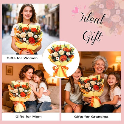 Vrioca Flowers for Delivery, Preserved Flowers Bouquets, Birthday Gifts for Women Mom