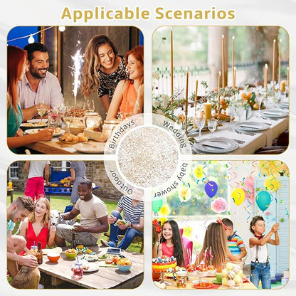 Hysenm 100 Pcs Disposable Champagne Placemats Set Metallic 13 Inch Round Table Doilies, Ultra-Thin Messy Lines Disposable Placement Mats for Home Decoration Dining Table Wedding Birthday Party