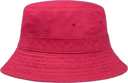Hot Summer Bucket Hat - Trendy Cotton Sun Hat for Beach, Golf, Fishing - Fun Outdoor Vacation Boonie for Men and Women