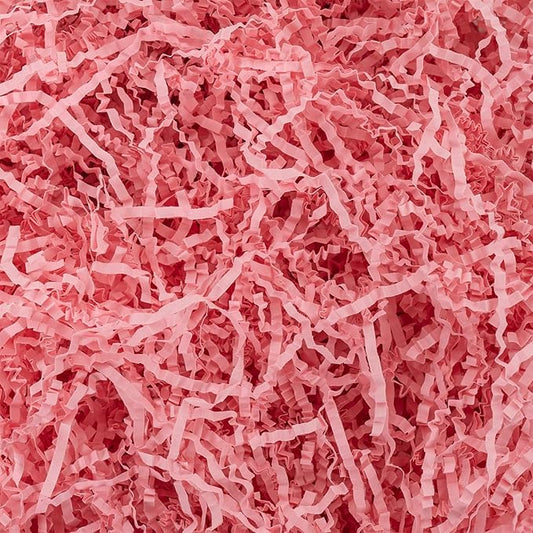 Uptotop 2 LB Supply Crinkle Cut Paper Shred Filler for Gift Wrapping Basket Filling, Birthday, Christmas, Thanksgiving, Wedding, Mother's Day, Pink