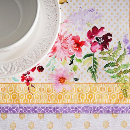 Maison d' Hermine Tablerunners 100% Combed Cotton Premium Table Runner Decorative Table Cover for Home, Kitchen, Dining, Parties & Camping, Summer Joy, Double Layer - (14.5"x108")