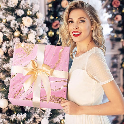 for Women, Self Care Get Well Soon Gifts, Luxury Rose Spa Bath Gift Basket - Unique Birthday Valentines Day for Mom Grandma Daughter Her Wife Girlfriend