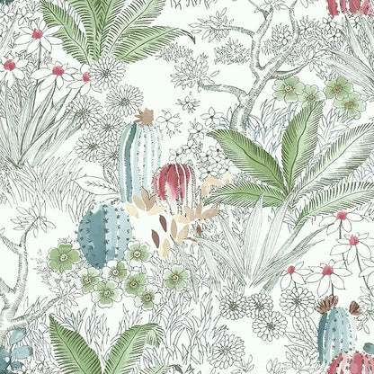 Erfoni 17.7inch x 393.7inch Floral and Leaf Wallpaper Floral Peel and Stick Wallpaper Green Contact Paper Vintage Flower Wallpaper Stick and Peel Self Adhesive Removable Wallpaper for Bedroom Decor