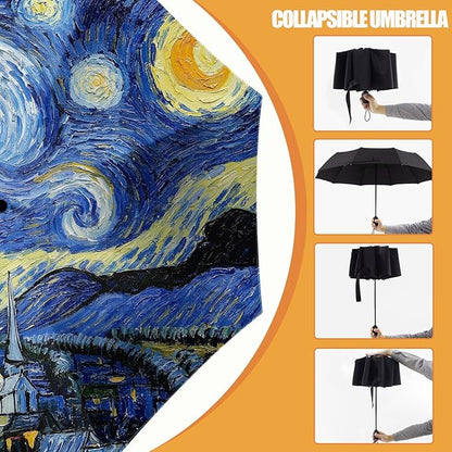 Small Compact Travel Automatic Folding Umbrella for Women, Portable Lightweight, Rain, Wind, UV Sun Shade
