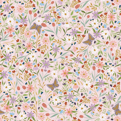 Jillson Roberts Bulk Gift Wrap, Everyday Gift Wrapping Supplies, Delicate Floral 1/2 Ream 417 feet x 30 inches