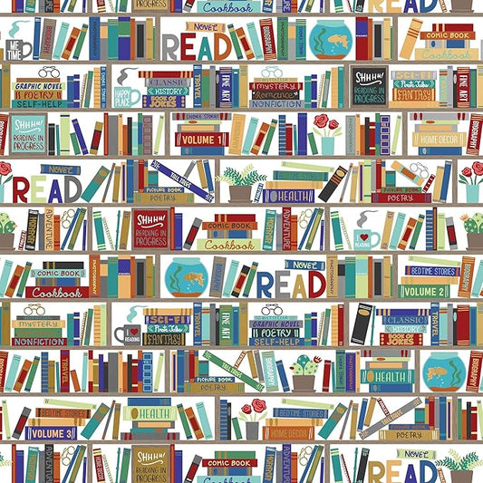 Jillson Roberts Bulk Gift Wrap, Everyday Gift Wrapping Supplies, Books, 1/2 Ream 417 feet x 24 inches