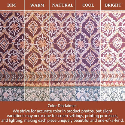 Maison d' Hermine Placemats Set of 4 100% Cotton Washable Cloth Place Mats, Reusable Table Mats for Thanksgiving Christmas Decorations Kitchen Dining Party Wedding Restaurant (Fair Isle, 13" x 19")