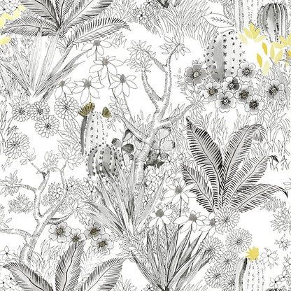 Wudnaye Floral Peel and Stick Wallpaper Vintage Contact Paper 17.7 inch×196.8 inch Gray Flower Wallpapers Self Adhesive Removable White and Black Contact Paper Waterproof for Bathroom Vinyl