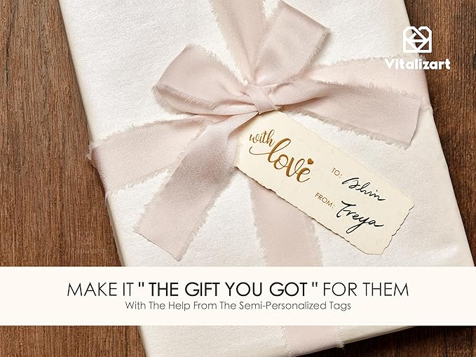 Vitalizart White Wrapping Paper Set 17" Pearly-Lustre With Silk Like Satin Ribbon & Gift Tags Recyclable Christmas Gift Wrapping Birthday Baby Shower Wedding Handmade Crafts 197"(16.4 Ft)