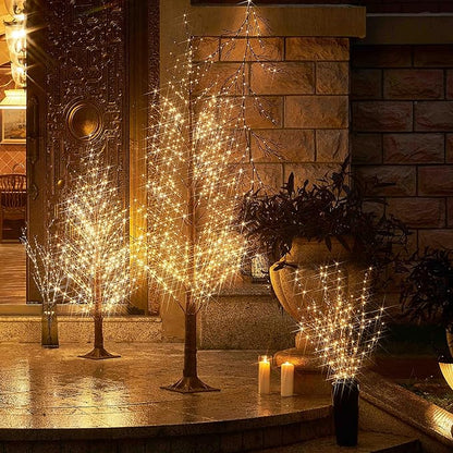LITBLOOM Lighted Brown Willow Branches 200 Fairy Lights 32IN Plug in with Timer and Dimmer, Tree Branch with Lights for Home Holiday Christmas Decoration